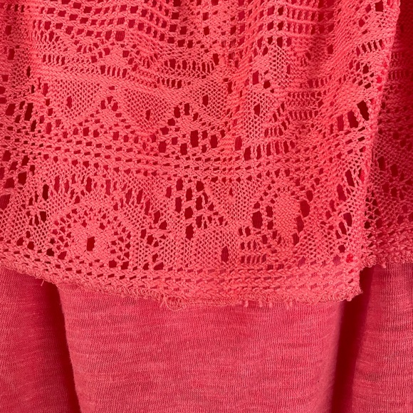Coral Lace Tube Top size S - Picture 3 of 5
